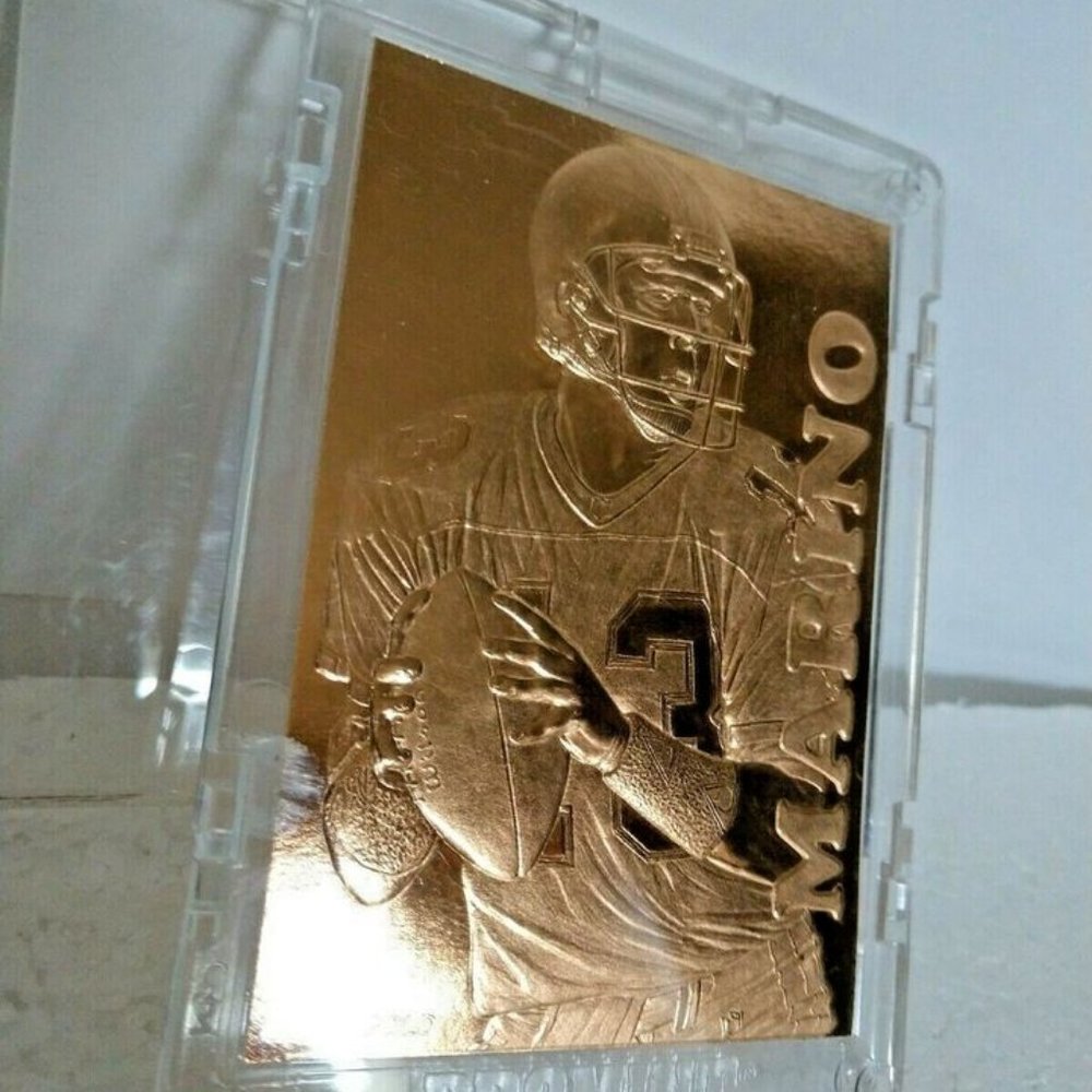 ProMint 22K Gold Dan Marino Miami Dolphins Football Card Rare Ser.# 013633 - Picture 9 of 11